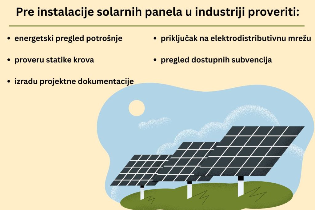 lista stvari za proveriti pre instalacije solarnih panela