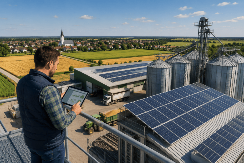 Solarni paneli za silose Vrbas omogućavaju praćenje proizvodnje energije i efikasnije upravljanje poljoprivrednim objektima